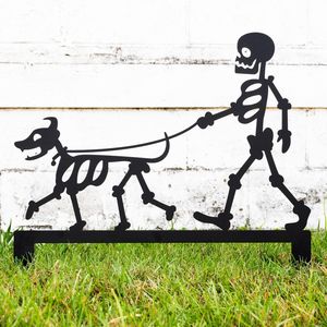 Adornos rústicos de hierro para jardín de Halloween, para paisajismo de patios traseros, que añaden un estilo vintage de terror y una durabilidad duradera para exteriores. - Product Image 2