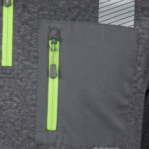 Polo de manga larga de alta visibilidad y calidad premium para adultos, reflectante, de secado rápido, que absorbe la humedad, ropa de trabajo, polos. - Product Image 5
