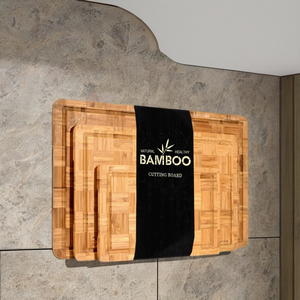 Tabla de cortar de bambú y tabla de quesos y charcutería de 1.5 cm de grosor, apta para lavavajillas - Product Image 1