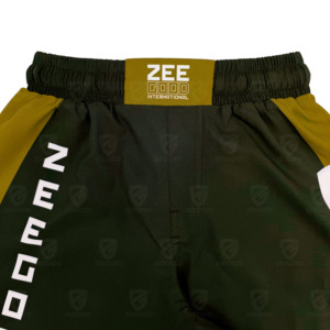 Shorts de boxe thaï, de MMA et de kick-boxing personnalisés avec impression par sublimation et technique de lavage pour l'entraînement de combat, shorts OEM - Product Image 4