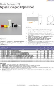 पारदर्शी पीसी प्लास्टिक हेक्सागन बोल्ट प्लास्टिक ऐक्रेलिक इन्सुलेट बोल्ट हेक्स स्क्रू नाखून थ्रेडेड बोल्ट - Product Image 2