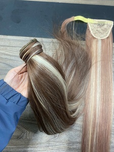 Cola de Caballo de Cabello Remy Vietnamita Doble Trama con Reflejos, Muy Suave, Puntas Llenas, Colores Personalizados - Product Image 3