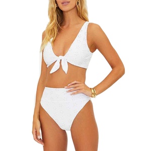 Trajes de Baño de Lujo Personalizados al por Mayor, Bikini de Tela Ecológica, Trajes de Baño para Mujer con Movimiento Relajado - Product Image 1