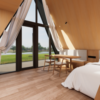 Villa de Luxe en Montagne avec Structure en Acier Premium, Unité de Développement Résidentiel S410, Maison en A-Frame pour Hôtels et Villas