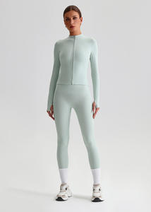 Custom Seamless Butterfly <b>Back</b> 2-Piece Bra and Leggings Yoga Set for <b>Women</b> Gym - Product Image 4