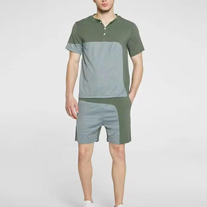 Men's Personality Sport <b>Set</b> Summer 2 Piece <b>Set</b> Short Sleeve T Shirts and Shorts <b>sets</b> Stylish Casual Summer T-shirts OEM - Product Image 5