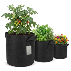 5 Gallon Heavy Duty Non-Woven Fabric Grow <b>Bags</b> with Handles-Customizable Thickness for Agriculture Use - Product Image 5