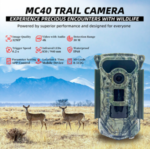 Cámara de Vigilancia Solar Compatible con Visión Nocturna y Grabación de Sonido 4k de Larga Duración y Eficiente, con IP 68 para Aventuras al Aire Libre - Product Image 3