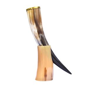 Nouveau Style Viking sculpté à la main corne de buffle étanche corne à boire bière hydromel personnalisé sculpture à la main Royal Artisans - Product Image 6