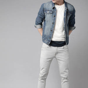 Veste en jean robuste pour homme, vêtement de travail, avec coutures renforcées, durable - Product Image 3