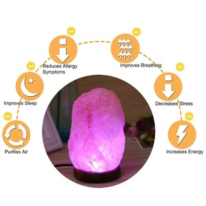 Lampe en sel rose de l'Himalaya sculptée à la main, 100% pur et raffiné, pour assaisonnement alimentaire, conditionnement en sachet ou bouteille, forme solide - Product Image 3
