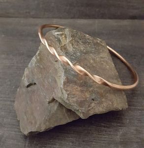 Decorative <b>Copper</b> Bracelet Artisan Made Wrist Band with Stylish Look for Everyday and Formal Occasions - Product Image 1
