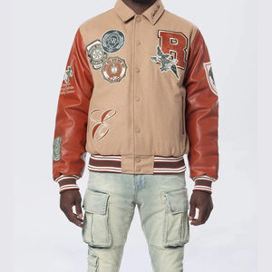 Chaqueta Varsity de Lana para Hombre, Nueva Colección, con Bordado Personalizado y Parches - Product Image 6