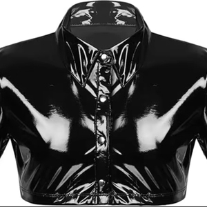 Men's Faux Leather Leather Mens Gym Cotton Tank <b>Tops</b> Activewear Eco-Friendly Quick Dry Men's High Quality - Product Image 1