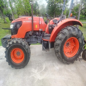 Kubota M7060 Used Farm Tractor 4WD Agricultural <b>Walking</b> Tractor Compact Field Work <b>Machine</b> - Product Image 4