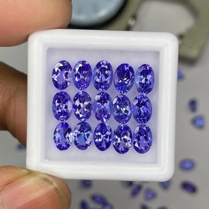 Tanzanita Natural Ovalada con Corte Facetado, Gema Suelta, Piedra Azul Violeta Genuina y Rara, Calidad Premium, Certificada por Terceros - Product Image 2