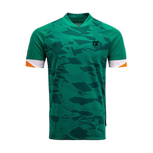 Maillots de football de haute qualité à manches courtes, séchage rapide, respirants, toucher doux, ensembles personnalisés OEM, 100 % polyester, vêtements de sport - Product Image 6