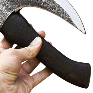 Hacha de Acero al Carbono de Alta Calidad Hecha a Mano, Hacha Industrial Forjada a Mano con Mango de Madera y Funda de Cuero - Product Image 4
