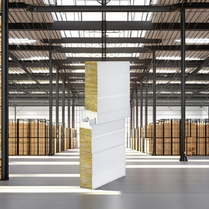 Panel Sándwich OEM para Paredes Internas, Aislamiento Térmico y Acústico, Resistente al Agua y al Fuego, para Uso Industrial - Product Image 1