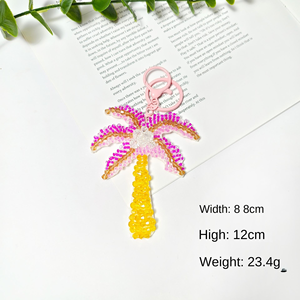 Colgante de árbol de coco con cuentas hecho a mano, de PVC y fieltro, para coser, accesorio transfronterizo, llavero, joyería DIY para venta al por mayor decorativa - Product Image 5