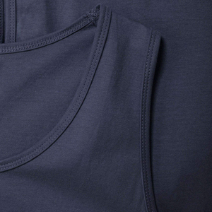 Summer Custom Logo <b>Men</b> Gym Cropped Tee Sports Heavyweight Sleeveless T-shirt for <b>Men</b> 100% Cotton Plain <b>Black</b> Tank Tops Wholesale - Product Image 6