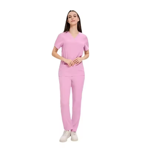 Uniforme Médico Transpirable, Nuevo y Económico, de Manga Corta para Hombre y Mujer, Ropa Delgada para Lavar a Mano, Ropa de Trabajo Elástica para Enfermería - Product Image 1