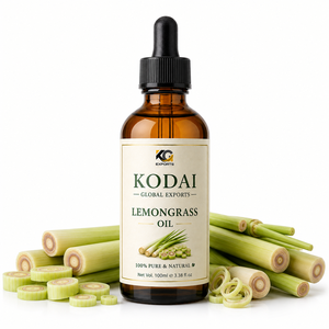 Huile Essentielle de Citronnelle du Tamil Nadu 100% Pure et Naturelle de Qualité Supérieure, Distillée à la Vapeur, pour Aromathérapie et Soin du Visage, par Kodai Global Export - Product Image 1
