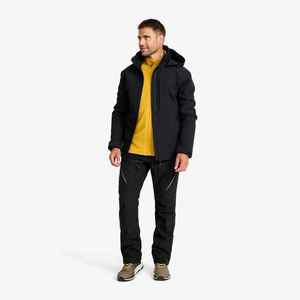 <b>Men's</b> Hooded <b>Fleece</b> <b>Jacket</b> Windproof Zipper Closure Regular Fit Solid Color Winter Casual Wear Polyester Shell - Product Image 5