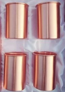 Verres à boire en cuivre très demandés, gobelets métalliques haut de gamme pour eau, jus, cocktails, durables, réutilisables, pour cuisine et bar. - Product Image 3