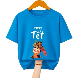 Camiseta de Mujer 100% Algodón, Cuello Redondo, Manga Corta, Tejido de Sarga, Transpirable, Ecológica, Informal/Playera, con Estampado Gráfico Azul - Product Image 4