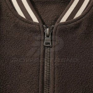 Fashionable <b>Men</b> Varsity Winter <b>Jacket</b> with Stand Collar Front Logo <b>Long</b> Sleeves Breathable Cotton Fabric Relaxed Fit - Product Image 6