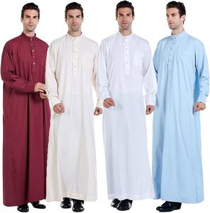 Túnica Árabe Islámica OEM 2026 de Alta Calidad para Hombre, Tallas Grandes, Manga Corta, Color Sólido, Ligera y Transpirable - Product Image 2