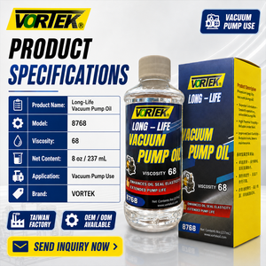 VORTEK 8768 Long Life <b>Vacuum</b> <b>Pump</b> Oil Viscosity 68 for HVAC Refrigeration Service - Product Image 5