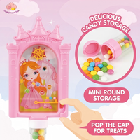 Permainan Pinball Tema Kastil Candydream, Mainan Edukatif Anak dengan Tabung Dispenser Permen, Mainan Isi Permen Grosir