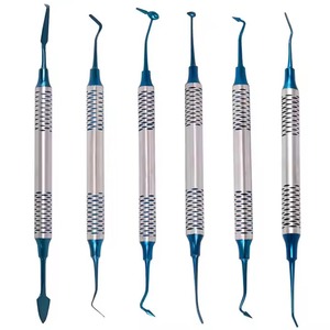 Instruments dentaires de qualité supérieure, revêtement or, manuels, en acier inoxydable, pour composites, certifiés CE, ergonomiques - Product Image 6