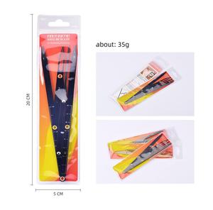 ไม้บรรทัดวัดคิ้วแบบสามจุด สำหรับไมโครเบลดดิ้ง สีทอง ดำ เงิน - Product Image 6
