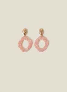 Pink <b>Resin</b> Irregular Drop Earrings Handmade Fashion Jewelry for Women Pink Earrings Handmade fashion Pink earrings <b>Resin</b> <b>crafts</b> - Product Image 2