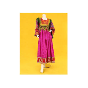 Vestido Afgano Kutchi en Oferta, Vestido Étnico Afgano Hecho a Mano con Espejos, Vestido Tradicional de la Cultura Afgana para Mujer - Product Image 1