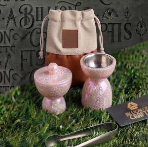 Ensemble d'encensoirs en résine faits à la main avec boîte de rangement pour Oud, sac de transport et pinces métalliques, décoration islamique arabe pour la maison - Product Image 3