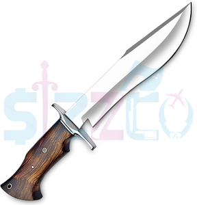 Cuchillo Bowie de Acero D2 Hecho a Mano con Mango de Madera y Funda de Cuero, Ideal para Caza y Camping, Regalo OEM Ideal para Él - Product Image 2