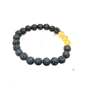High quality Lava citrine Crystal Gemstone Bead Bracelet Fashion Charm Jewelry for Men Women for Energy Meditation Gift - Product Image 4