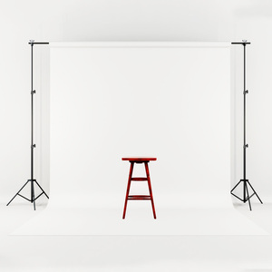 Support de fond de studio photo et vidéo noir 6,5 x 10 pieds, réglable, robuste, ensemble de support de photographie - Product Image 1