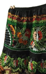 Falda Pohnpei bordada hasta el suelo con volantes florales informales para mujer, ropa Tribal polinesia de alta calidad, transpirable Natural - Product Image 5