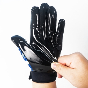 Gants de football américain pour receveurs, paume hautement adhérente, fabricant de gants de football américain, gants de football personnalisés pour équipes - Product Image 4