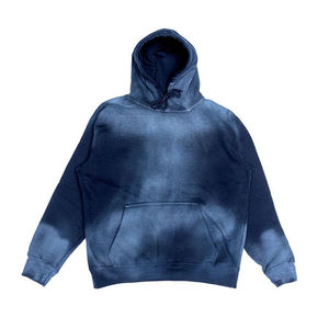 เสื้อฮู้ดดี้ผู้ชายแบบซิปครึ่งตัว ล้างสีแบบแอซิดวอช พิมพ์โลโก้ตามสั่ง คุณภาพสูง ราคาขายส่งปี 2026 สินค้ามาแรง ผ้าฝ้าย 100% สำหรับฤดูหนาว - Product Image 1