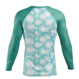 เสื้อรัดกล้ามเนื้อสำหรับต่อสู้ MMA แบบขายส่ง พิมพ์ลายแบบ Sublimation ตามสั่ง สำหรับยิวยิตสู จิวยิตสูแบบ Grappling และ BJJ แขนยาว - Product Image 2