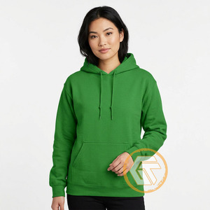 Alfa Personalizado |   Sudadera con Capucha de Algodón Kapa, Ecológica, con Logotipo Bordado en la Parte Delantera, Sorority Greek, Rosa y Verde - Product Image 4