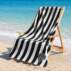 Serviette de plage en coton hypoallergénique, design moderne et luxueux, motif floral estival, logo personnalisé, jetable, haute qualité, personnalisable - Product Image 4