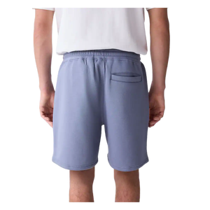 Shorts Bermuda Homme Bleu Clair Uni en Coton Décontracté Taille Élastique Mi-Haute Respirant Style Tissé - Product Image 4