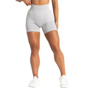 Vintage Woven Mid Waist Colored Canvas Women's Sports Shorts Women's High Waist Gym Shorts New Design <b>Athletic</b> Running Fitness - Product Image 1